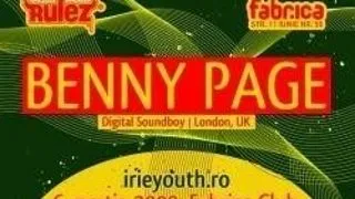 PARTY :: BENNY PAGE IN CLUB FABRICA