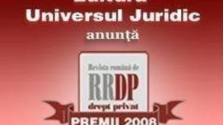 REVISTA ROMANA DE DREPT PRIVAT VA DECERNA PREMIILE PENTRU ANUL 2008