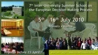SUMMER SCHOOL. THE EUROPEAN DECISION-MAKING PROCESS