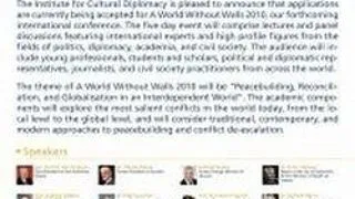 Apel la contributii: conferinta ?A World without Walls 2010?