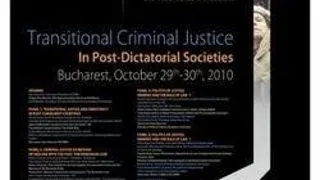Unibuc co-organizeaza Conferinta Transitional Criminal Justice
