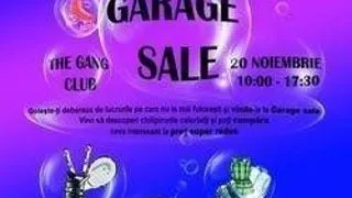 Garage sale in Club the Gang, Bucuresti
