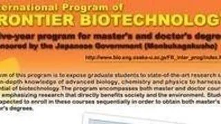 Programe de Masterat si Doctorat in biotehnologii la Osaka