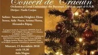 Concert de Craciun la Universitatea Bucuresti