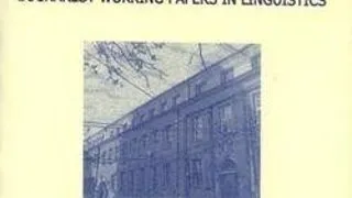 Revista Bucharest Working Papers in Linguistics