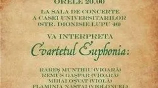 Concert cameral "Prietenii muzicii" la Universitatea din Bucuresti
