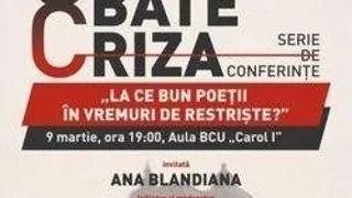 Cultura bate criza ? Ana Blandiana: "La ce bun poetii in vremuri de restriste?"