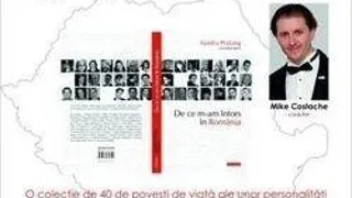 Turneul de prezentare a cartii ?De ce m-am intors in Romania? ajunge la Timisoara
