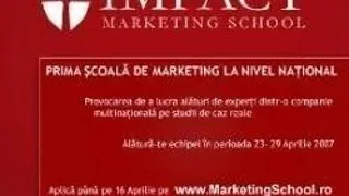 I M P A C T MARKETING SCHOOL - UN PROIECT VIP ROMANIA