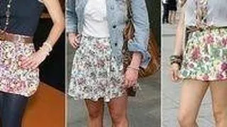 Cum porti cu stil o fusta mini cu imprimeu floral