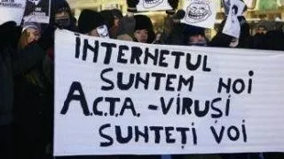 Studentii liberali se manifesta impotriva ACTA