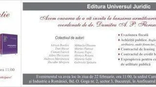 Invitatie lansare de carte - coordonator Dumitru A. P. Florescu