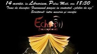 Echos Francophones la prima Cafenea Literara din 2013