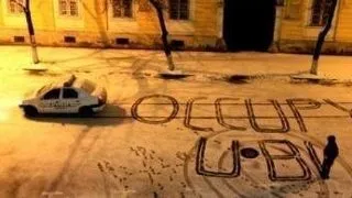 Studentii protestatari de la UBB Cluj-Napoca, urmariti de politie