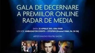 Gala de decernare a Premiilor Online Radar de Media