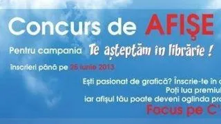 Participa si tu la concursul online Focus pe C`arte al campaniei "Te asteptam in librarie"