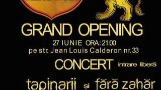 Club Antiqum Grand Opening. In concert Tapinarii si Fara Zahar