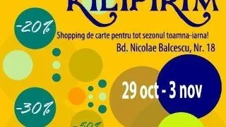 KILIPIRIM, cel mai important targ de carte cu discount, va avea loc peste o saptamana la Galeria Dalles