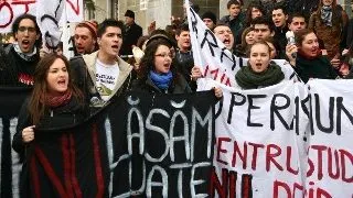 Proteste ale studentilor din marile centre universitare, miercuri, 13 noiembrie