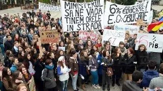 Studentii au protestat ieri in toata tara!