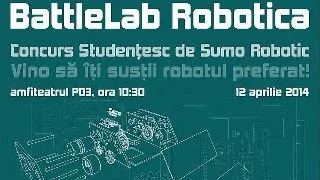 Te invitam la BattleLab Robotica - cea mai mare competitie sumo de roboti din Transilvania