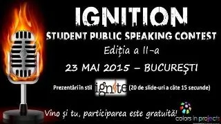 IGNITION - Student Public Speaking Contest, Editia a II-a, 23 Mai 2015
