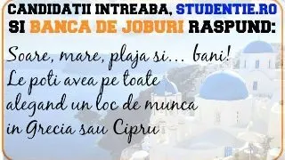 Soare, mare, plaja si? bani! Le poti avea pe toate alegand un loc de munca in Grecia sau Cipru