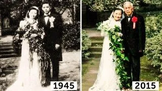 Impresionant! Au refacut fotografiile de la nunta dupa 70 de ani